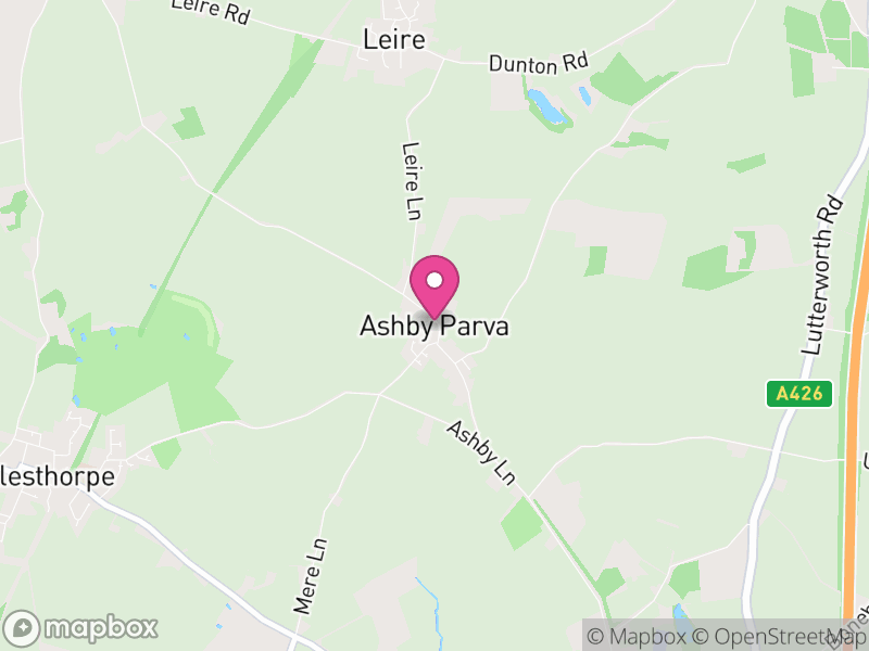 Map of Ashby Parva, Harborough