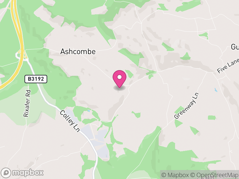 Map of Ashcombe, Teignbridge