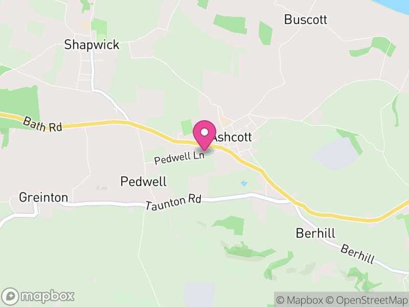 Map of Ashcott, Somerset