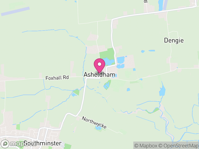 Map of Asheldham, Maldon