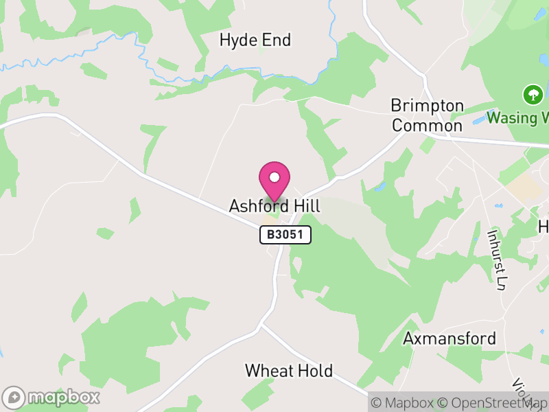 Map of Ashford Hill with Headley, Basingstoke and Deane