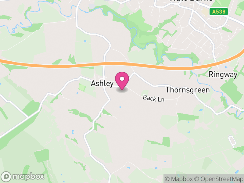 Map of Ashley, Cheshire East