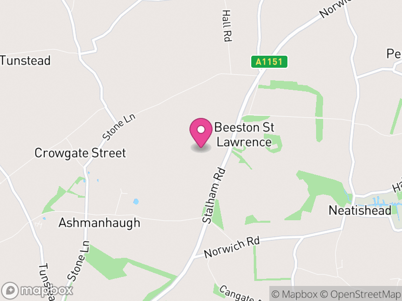 Map of Ashmanhaugh, North Norfolk