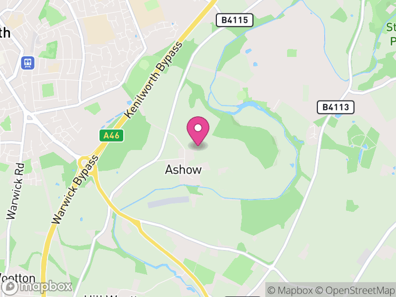 Map of Ashow, Warwick