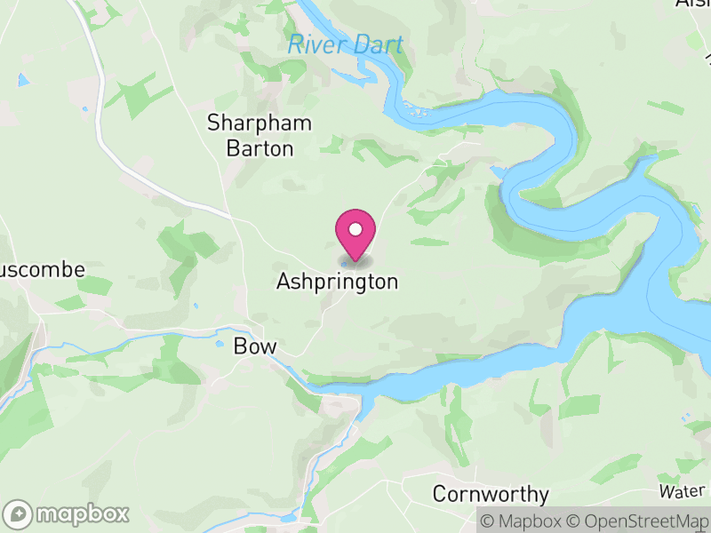 Map of Ashprington, South Hams