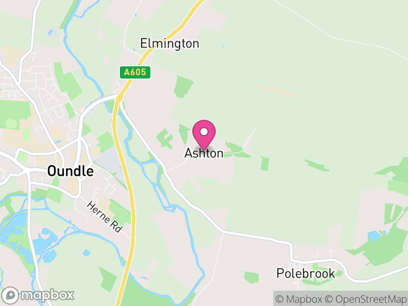 Map of Ashton, North Northamptonshire