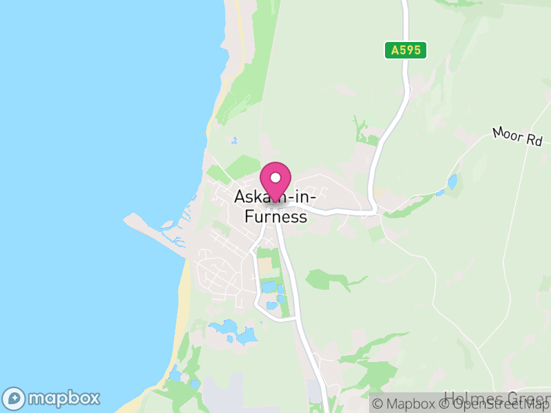 Map of Askam and Ireleth, Westmorland and Furness