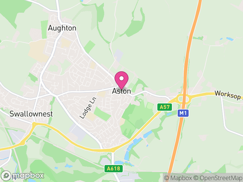 Map of Aston cum Aughton, Rotherham