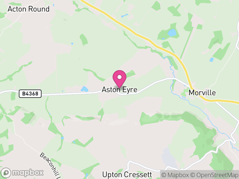 Map of Aston Eyre, England