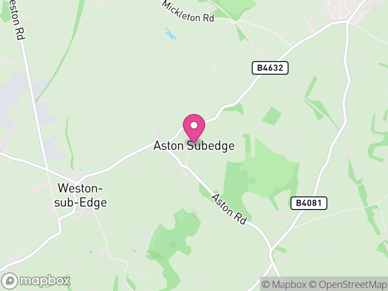 Map of Aston Subedge, Cotswold
