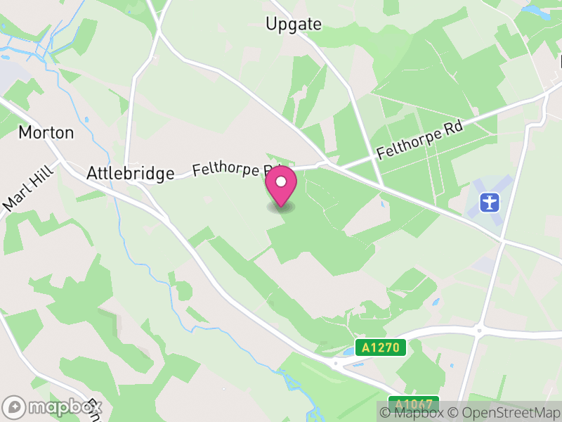 Map of Attlebridge, Broadland