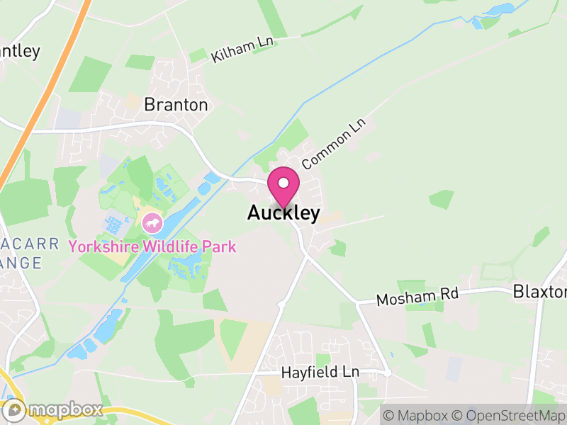 Map of Auckley, Doncaster