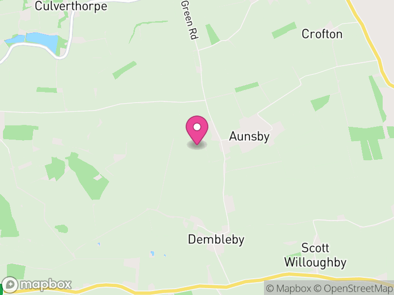 Map of Aunsby and Dembleby, North Kesteven
