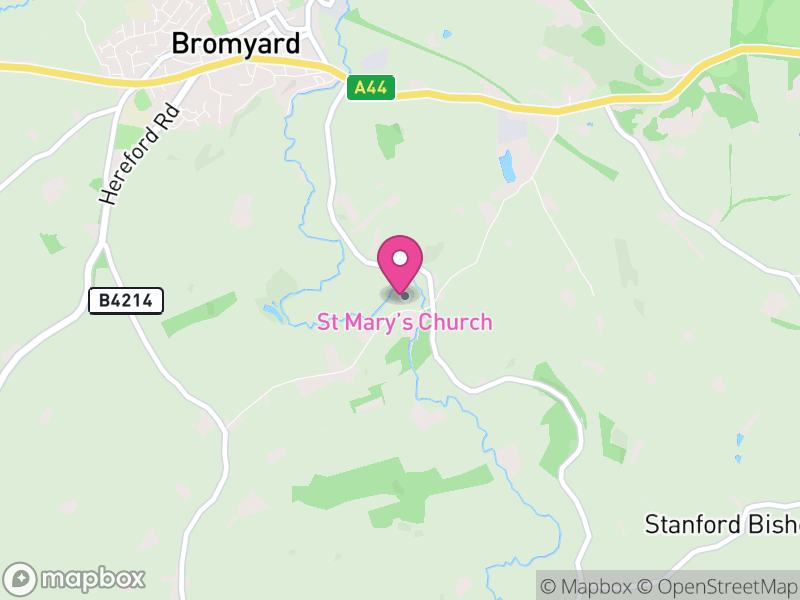 Map of Avenbury, Herefordshire