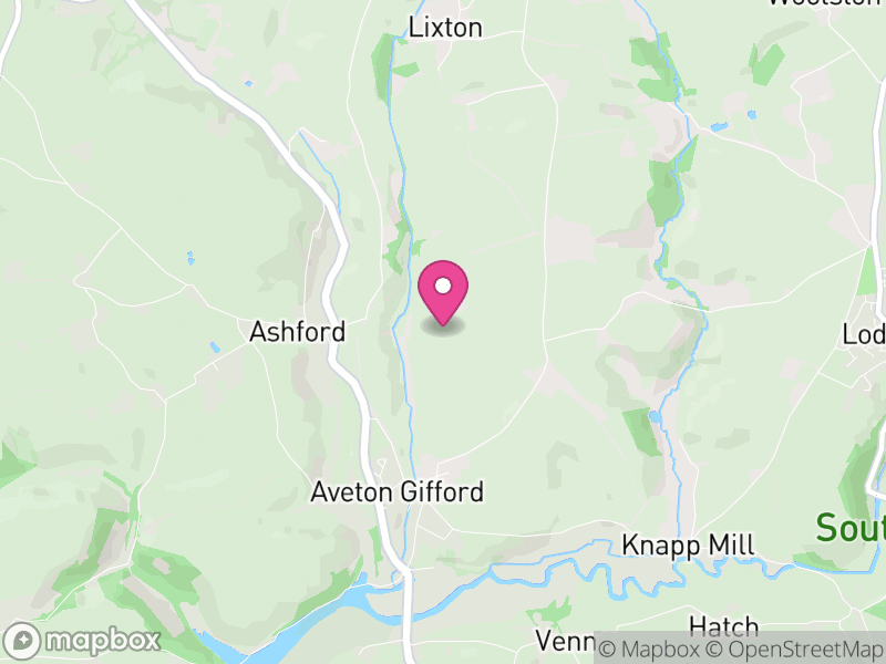 Map of Aveton Gifford, South Hams