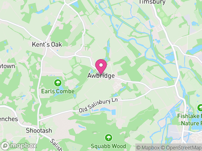 Map of Awbridge, Test Valley
