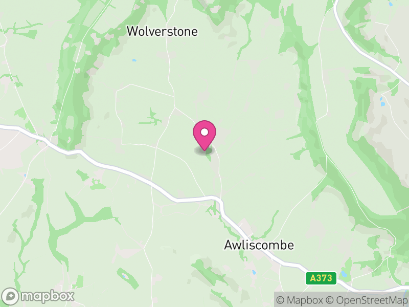 Map of Awliscombe, East Devon