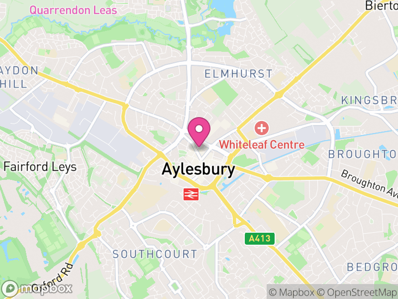 Map of Aylesbury, Buckinghamshire
