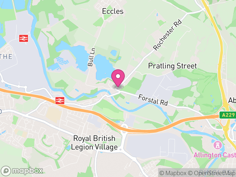 Map of Aylesford, Tonbridge and Malling