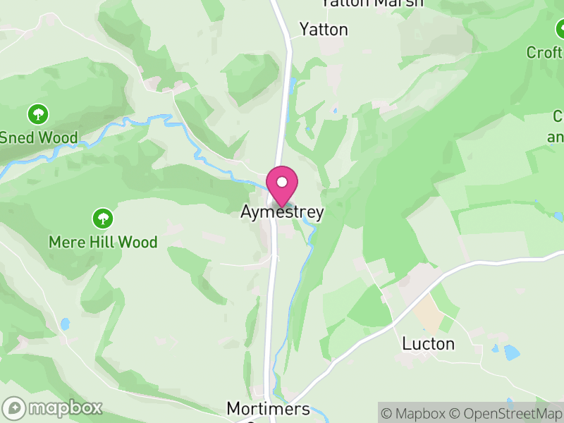 Map of Aymestrey, Herefordshire