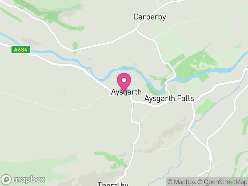 Map of Aysgarth, North Yorkshire