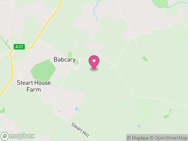 Map of Babcary, Somerset