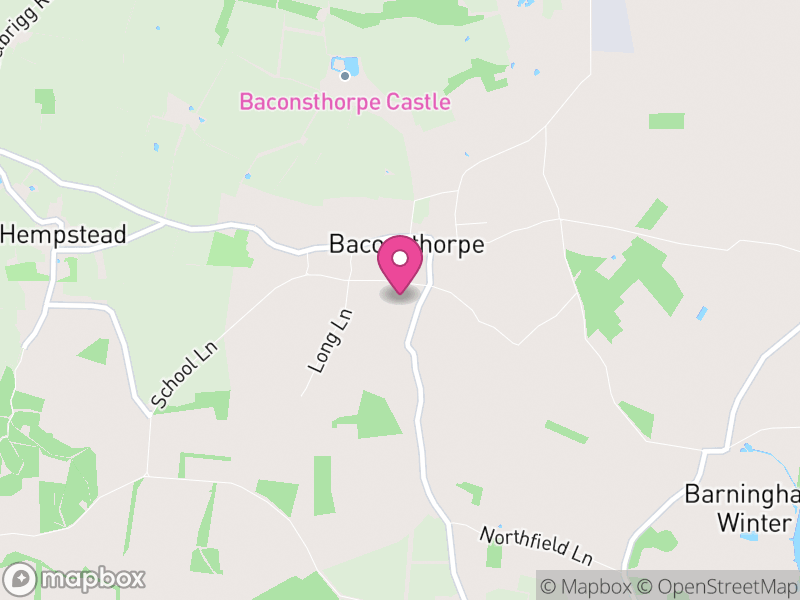 Map of Baconsthorpe, North Norfolk
