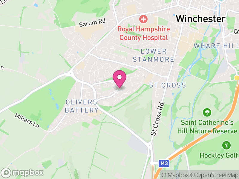 Map of Badger Farm, Winchester