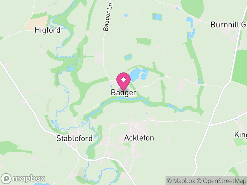 Map of Badger, England