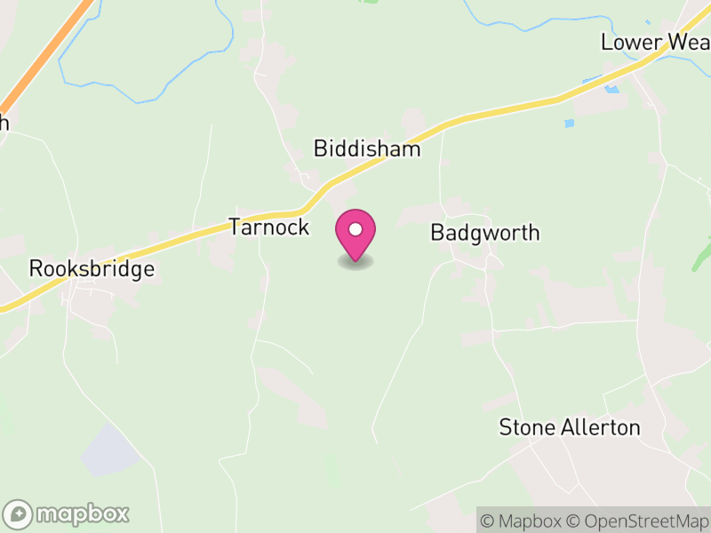 Map of Badgworth, Somerset