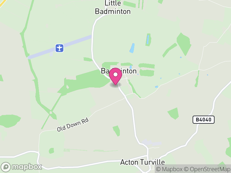 Map of Badminton, South Gloucestershire