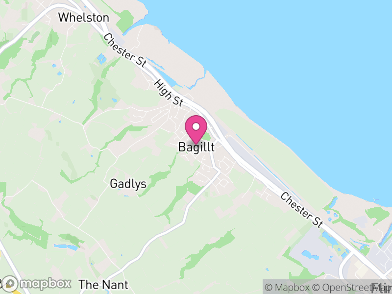 Map of Bagillt, Flintshire