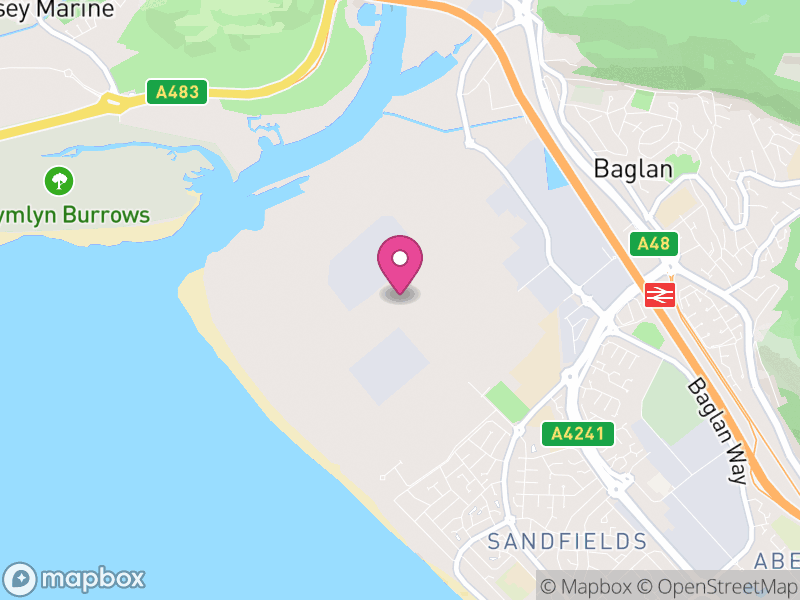 Map of Baglan Bay, Neath Port Talbot