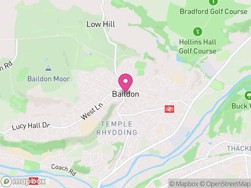 Map of Baildon, Bradford