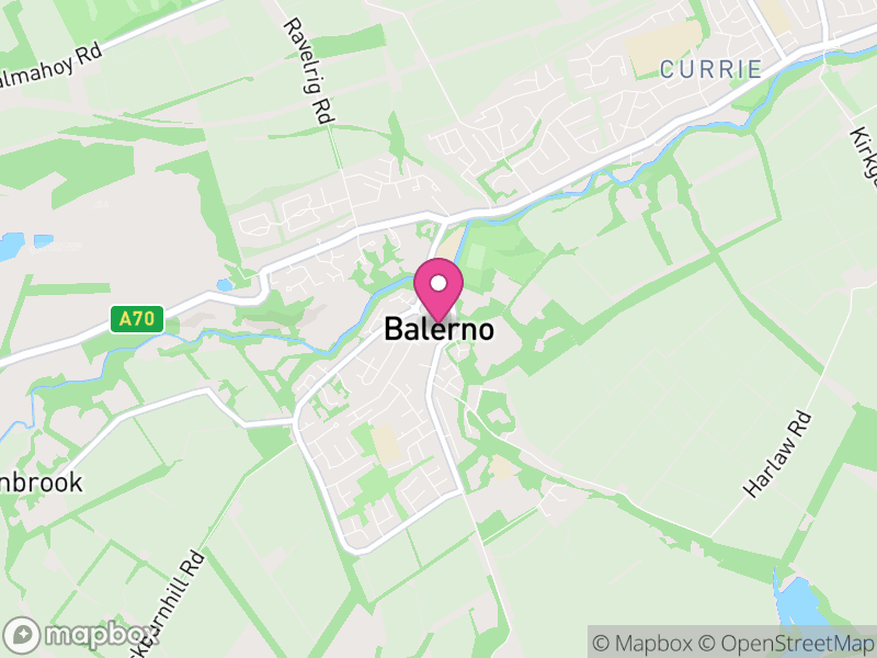 Map of Balerno, Edinburgh