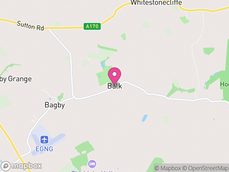 Map of Balk, North Yorkshire