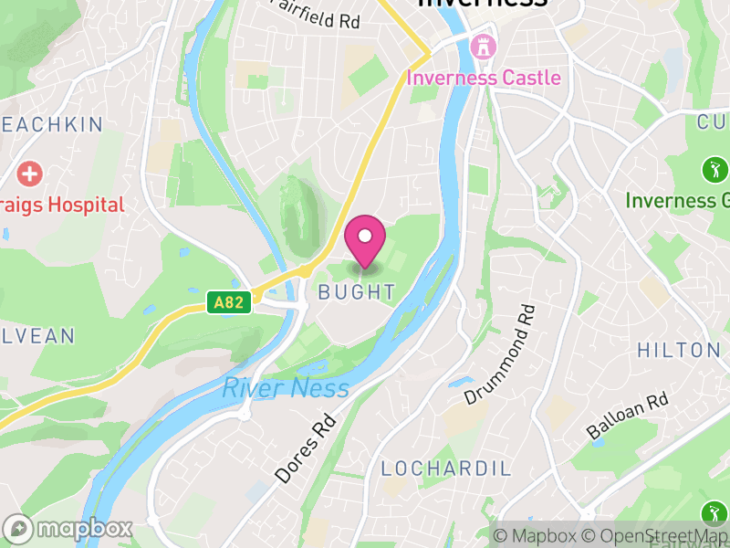 Map of Ballifeary, Highland