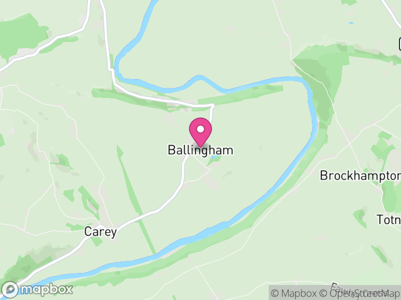 Map of Ballingham, Herefordshire