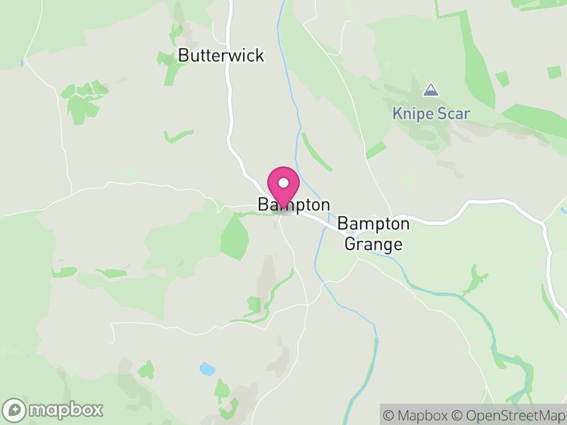 Map of Bampton, Westmorland and Furness