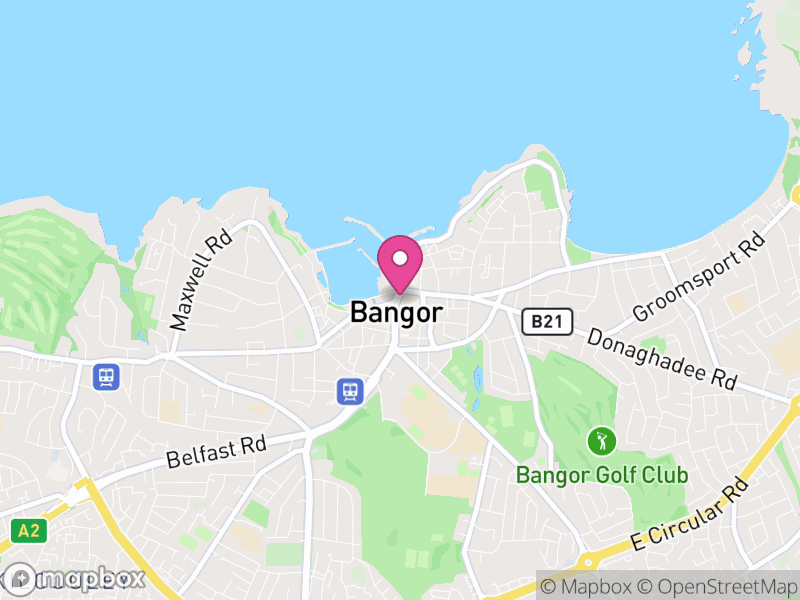 Map of Bangor, Gwynedd