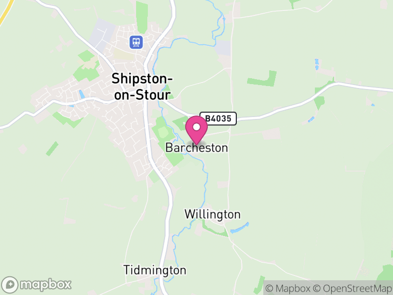 Map of Barcheston, Stratford-on-Avon