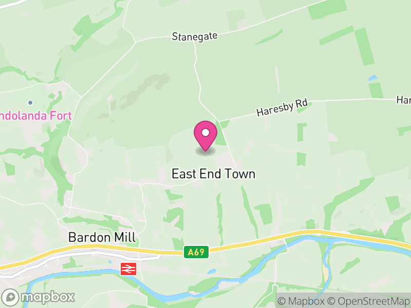 Map of Bardon Mill, Northumberland
