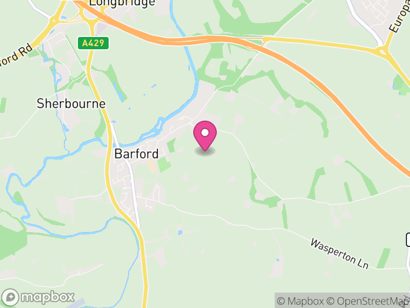 Map of Barford, Warwick