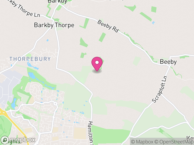 Map of Barkby Thorpe, Charnwood