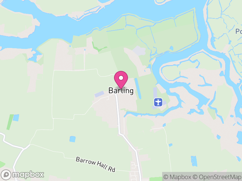 Map of Barling Magna, Rochford