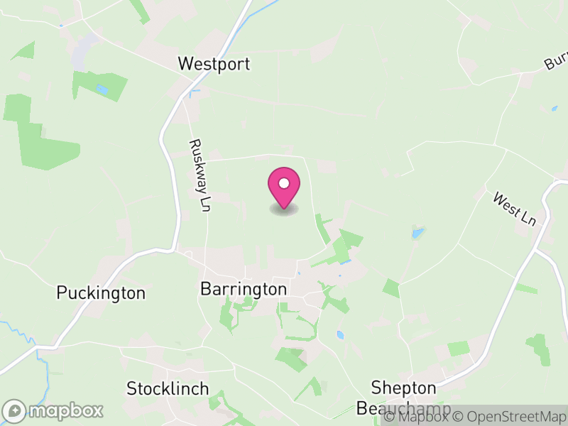 Map of Barrington, Somerset