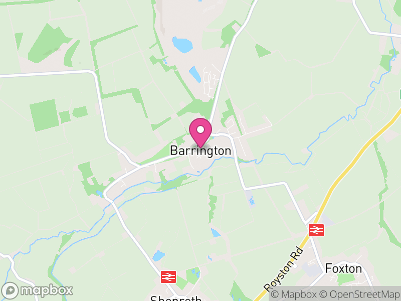 Map of Barrington, South Cambridgeshire