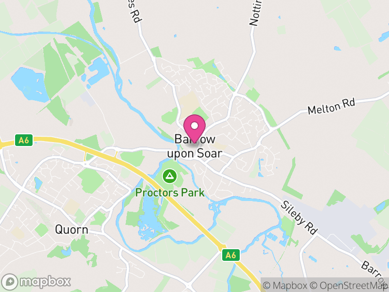 Map of Barrow upon Soar, Charnwood