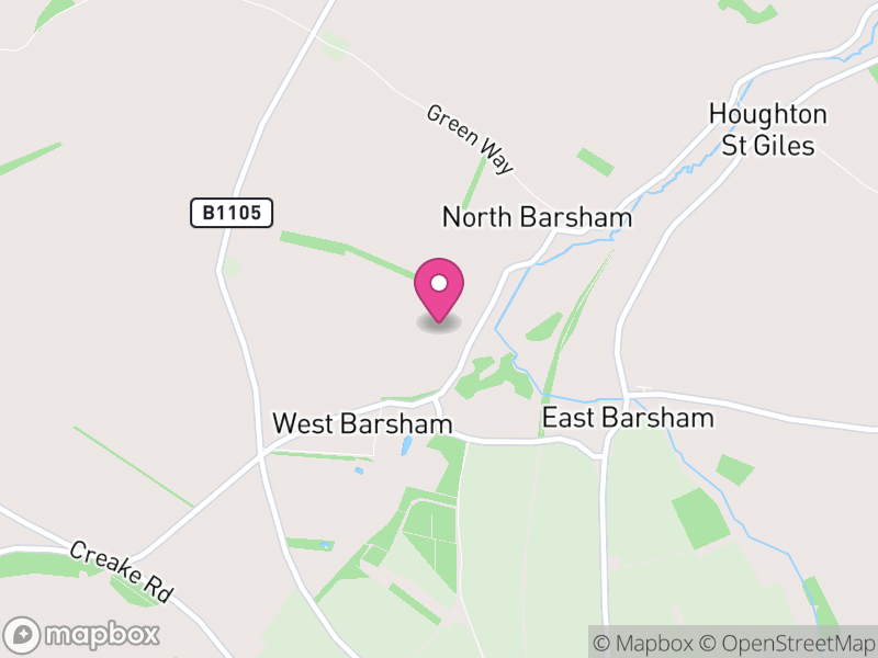 Map of Barsham, North Norfolk