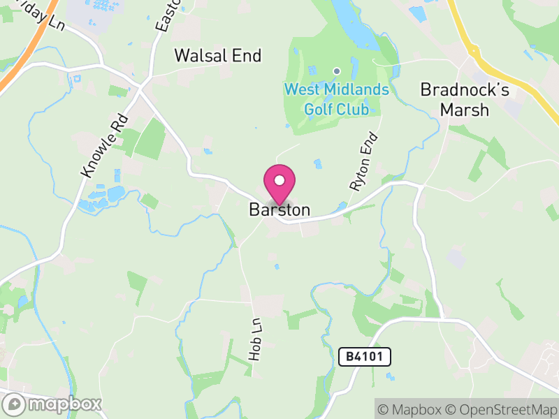 Map of Barston, Solihull